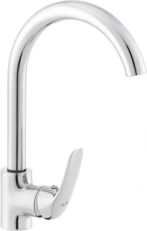 Siko S-Line Pro Küchenarmatur mit Dreharm, Standmontage, Chrom (SIKOBSLPRO280)