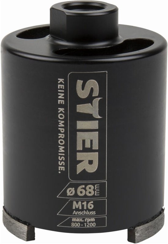 Dosensenker Abrasiv das System, M16, 82 mm, Dosenbohrer, Bohrkrone für Steckdose, Kernbohrer - Stier