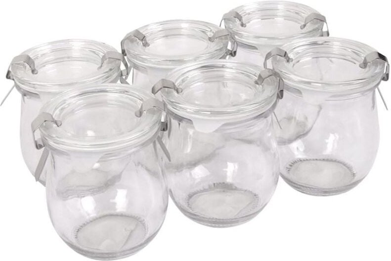 Sturzgläser 6er-Set Einmachgläser 180ml Marmeladengläser Sturzglas Vorratsglas