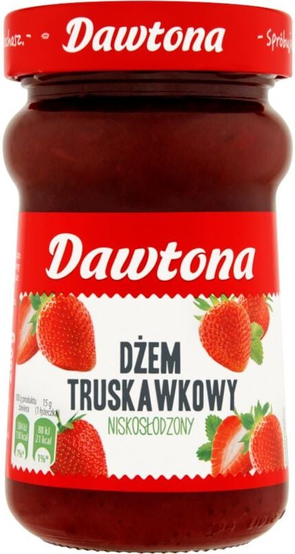 Thumbnail - Dawtona Erdbeermarmelade mit niedrigem Zuckergehalt, 280 g – Geschmack des Sommers im Glas