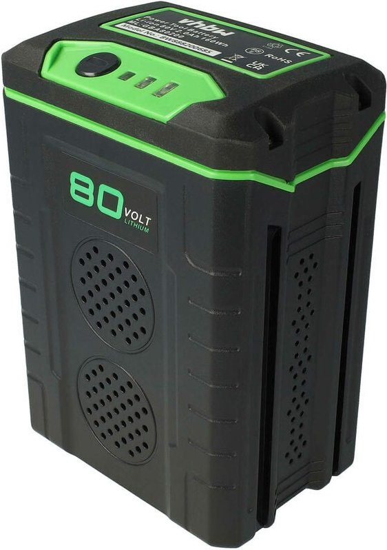 EXTENSILO 1x Akku kompatibel mit Greenworks GLM801600, GST80320, MO80L00, GHT80320 (2500mAh, 80V, Li-Ion)