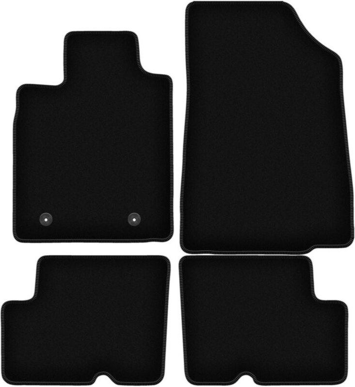 BASIC schwarze Veloursmatten für: Dacia Duster 2WD SUV (2010-2018)