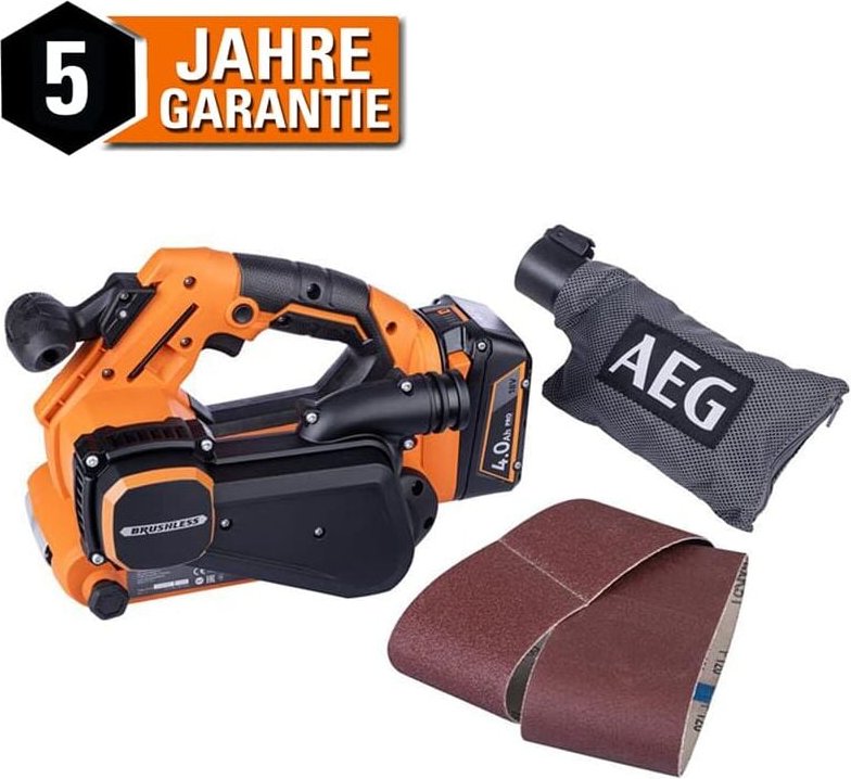 18V Akku-Bandschleifer BHBS18-75BL Brushless Schleifmaschine ohne Akku Variable Geschwindigkeit Staubabsaugung - AEG