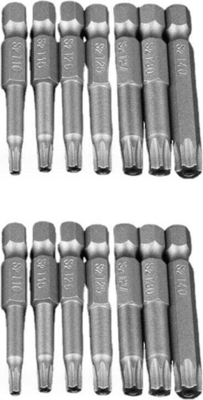 2 Set 7-teilige Torx-Stern-Schraubendreher-Bits mit Sechskantschaft, T10-T40, magnetisch, manipulationssicher, Torx-Schr...