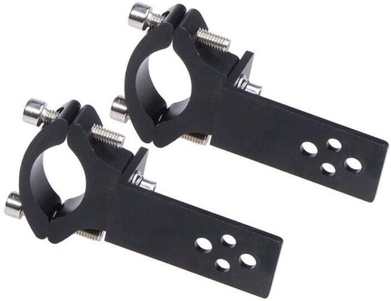 Morsetti per tubi forcella moto 2 pezzi Installazione orizzontale/verticale Barra luminosa a led Montaggio 22 mm-36 mm