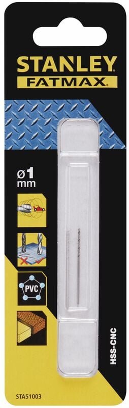 Thumbnail - 2 HSS-CNC-Bohrer mit Pilotspitze ø 1,0 mm. STY-STA51003-QZ