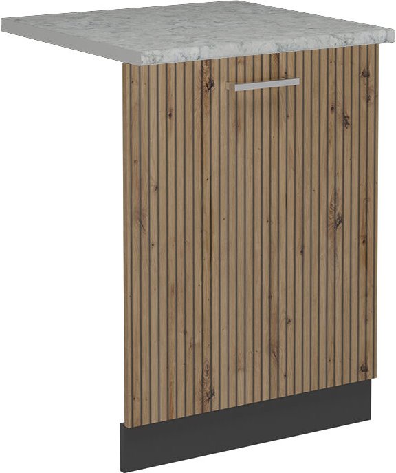 Vicco - Geschirrspülblende R-Line, Artisan-Eiche, 60 cm , ap Marmor