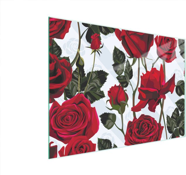 Glasschneidebrett 40x30 Rosen