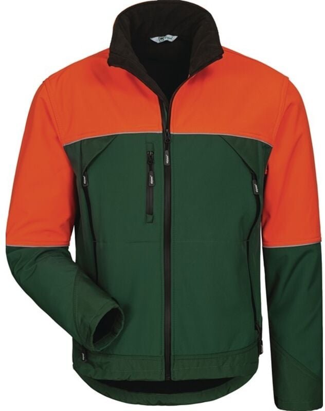 Elysee - Waldarbeiter-Softshelljacke sanddorn Gr.XL grün/orange
