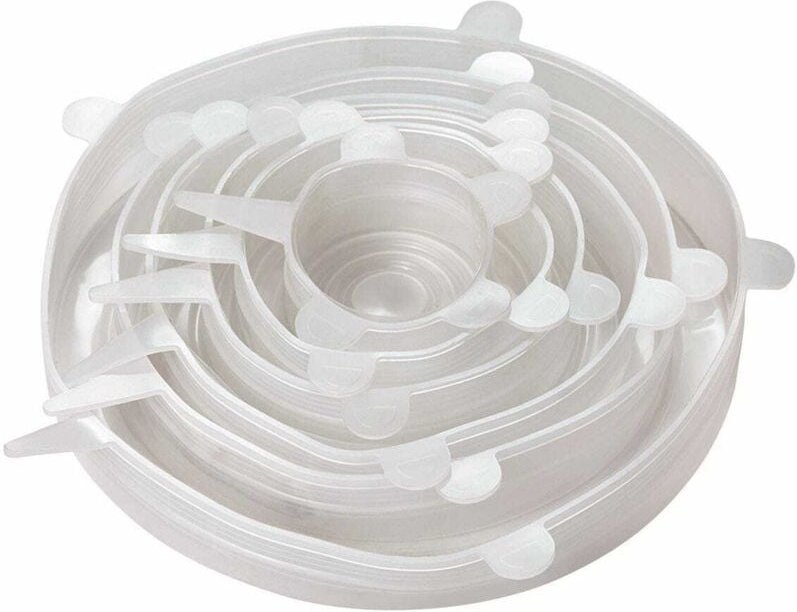 Set mit 6 dehnbaren Silikondeckeln KINGHOFF KH-1902