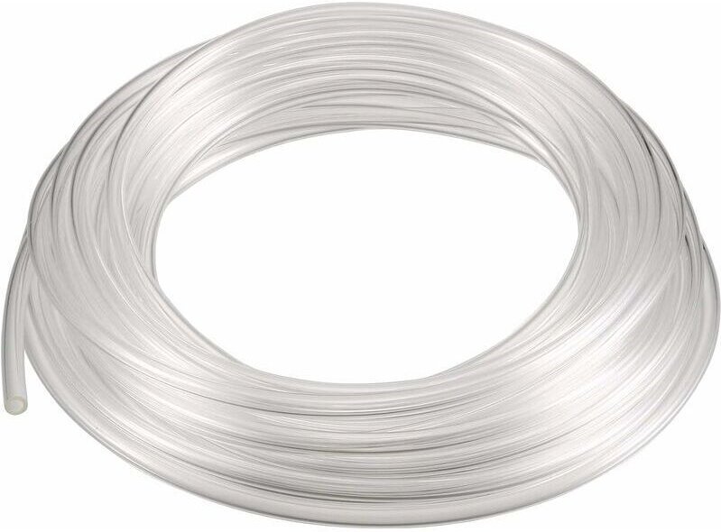 4 mm x 2,5 mm Polyurethan-Schlauch, Polyurethan-Pneumatikschlauch, Luftschlauch, transparent, weiß, 6 m lang