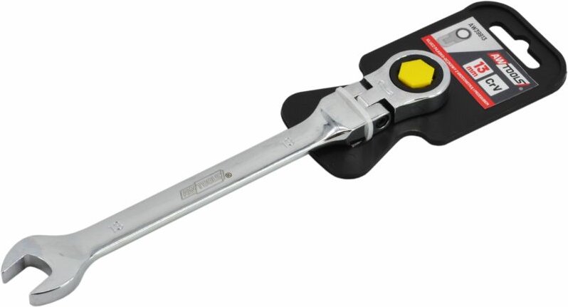 Awtools klucz płasko-oczkowy z grzechotką przegubowy 17mm