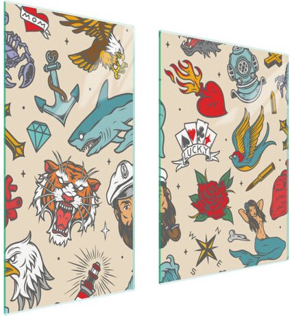 GLASSCHUTZPLATTE 75x52 MÄRCHEN