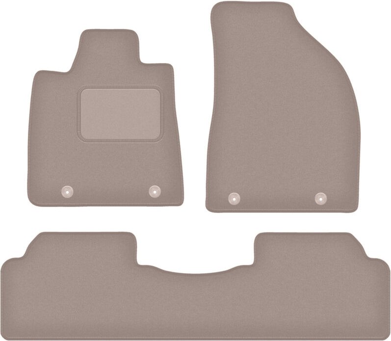 Beige Velours-Fußmatten für: Lexus RX III Hybrid SUV (2008-2015)