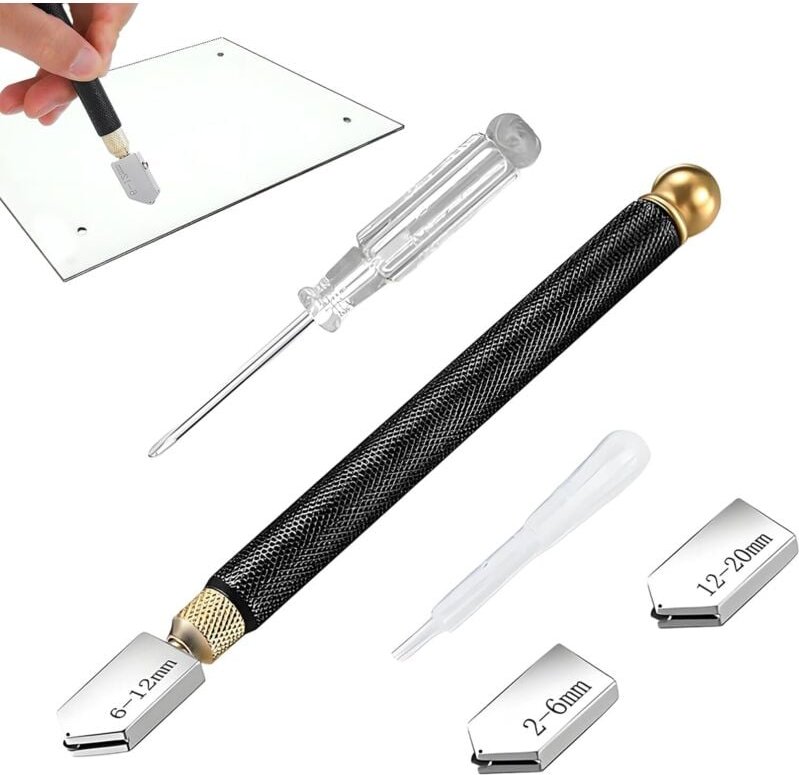 Glasschneider, 2–20 mm, Glasschneidewerkzeug, Glasschneider, manueller Fliesenschneider, Glasschneider, Glasschneider, z...