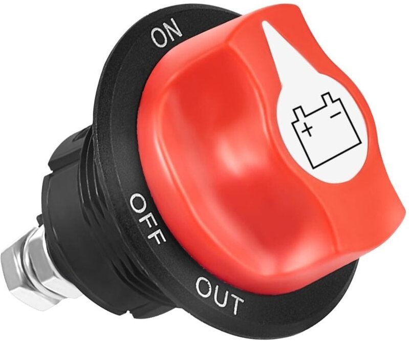 12V-24V 100A Batterie-Leistungsschalter EIN-AUS-Batterieschalter Batterietrennschalter für Auto, Boot, LKW, Motorrad, Ma...