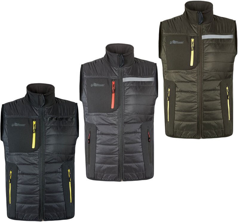 Ärmellose Arbeitsschutzjacke WALL - Schwarz L