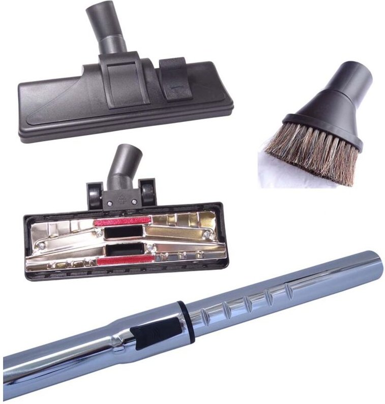 Staubsaugerzubehör-Set bestehend aus Staubsaugerrohr, Bodendüse und Saugpinsel kompatibel für Philips HR 8568 Mobilo Plu...