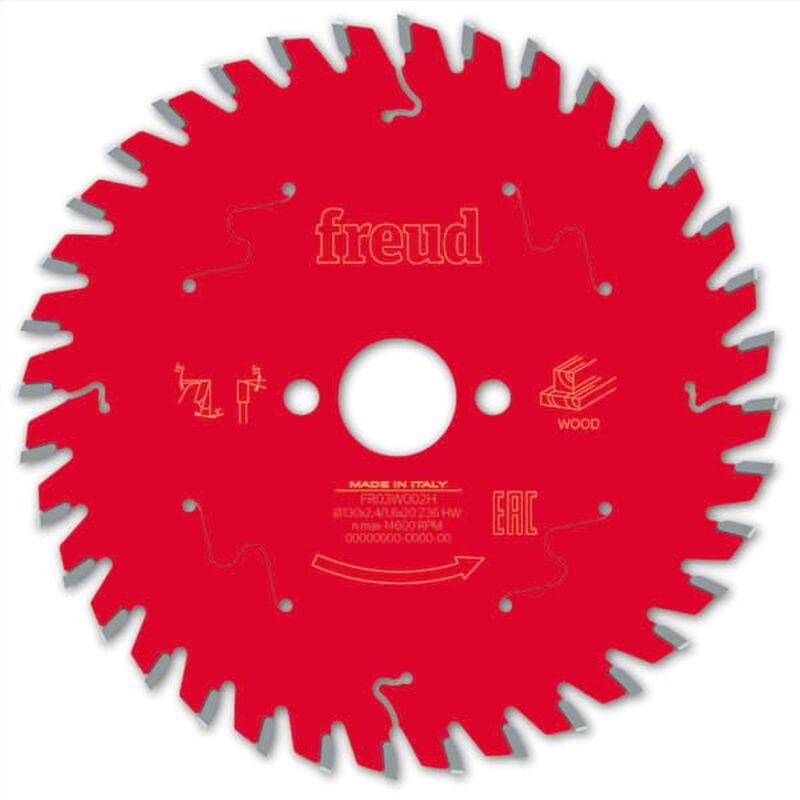 Freud - Sägeblatt für Handkreissäge Ø130 2,4/1,6 AL20 Z36 ba 5° - F03FS09666 -FR03W002H