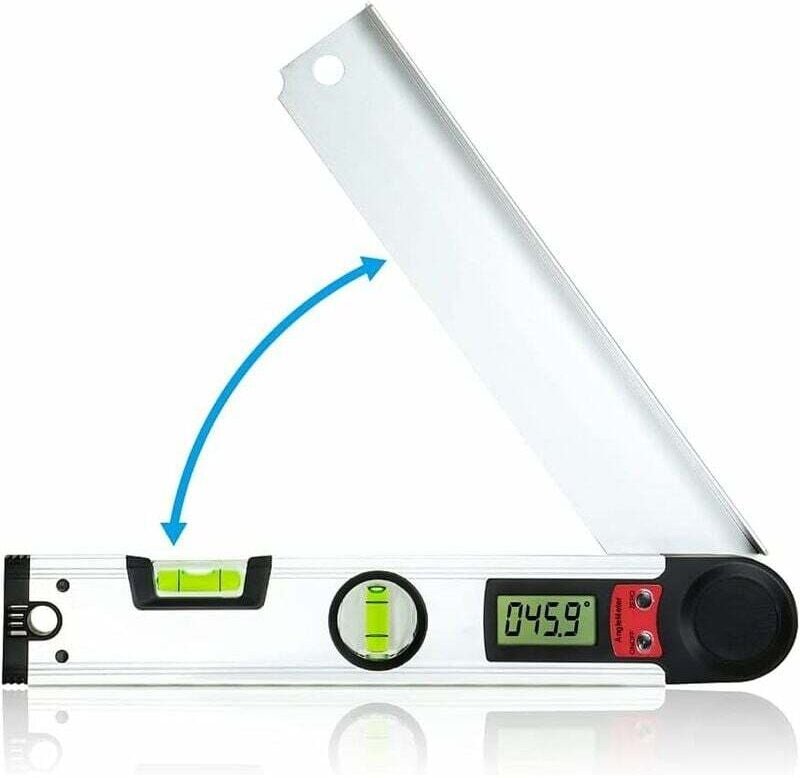 Thumbnail - Shining House - Digitaler Winkelmesser – 0–230°, digitale Wasserwaage mit LCD-Display – 300 mm – für Holzbearbeitung und...