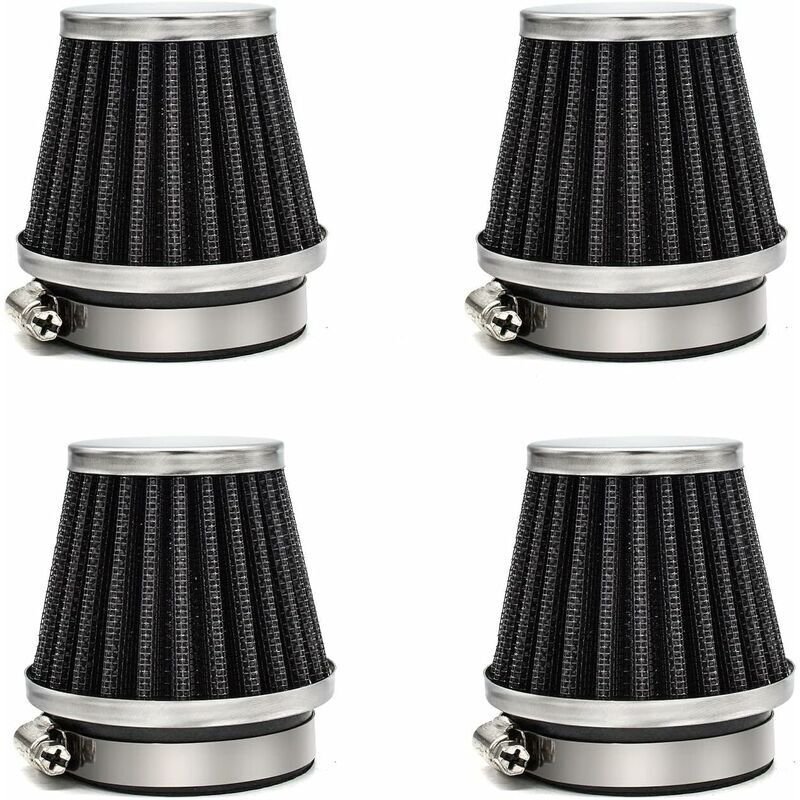 54 mm 4 Stück Motorrad-Luftfilter, universell kompatibel mit Yamaha Suzuki Kawasaki GS700 GS750 GS850 GS1000 GS1100 GPZ7...