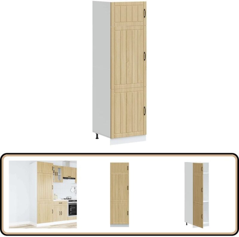 Vidaxl - Küchenschrank Lucca Sonoma-Eiche Holzwerkstoff