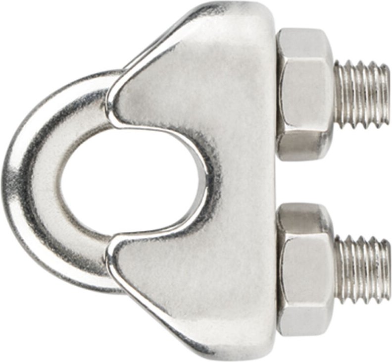 Kabelklemme mit Schelle - Edelstahl A4 Ø8 - Packung mit 20