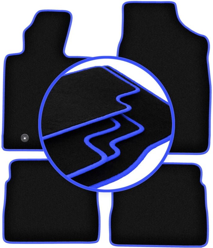 CARLUX-BLUE Autofußmatten für: Chrysler PT Cruiser Cabrio, Fließheck (2000-2010)