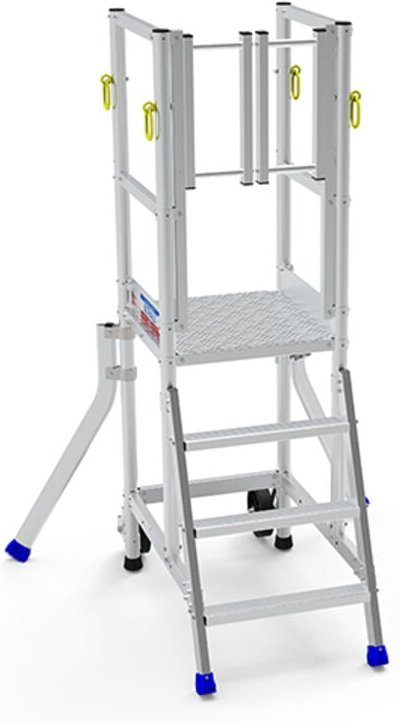 Matisère - Escabeau 3 marches - Hauteur max. travail 2.75m - ER3SF-P