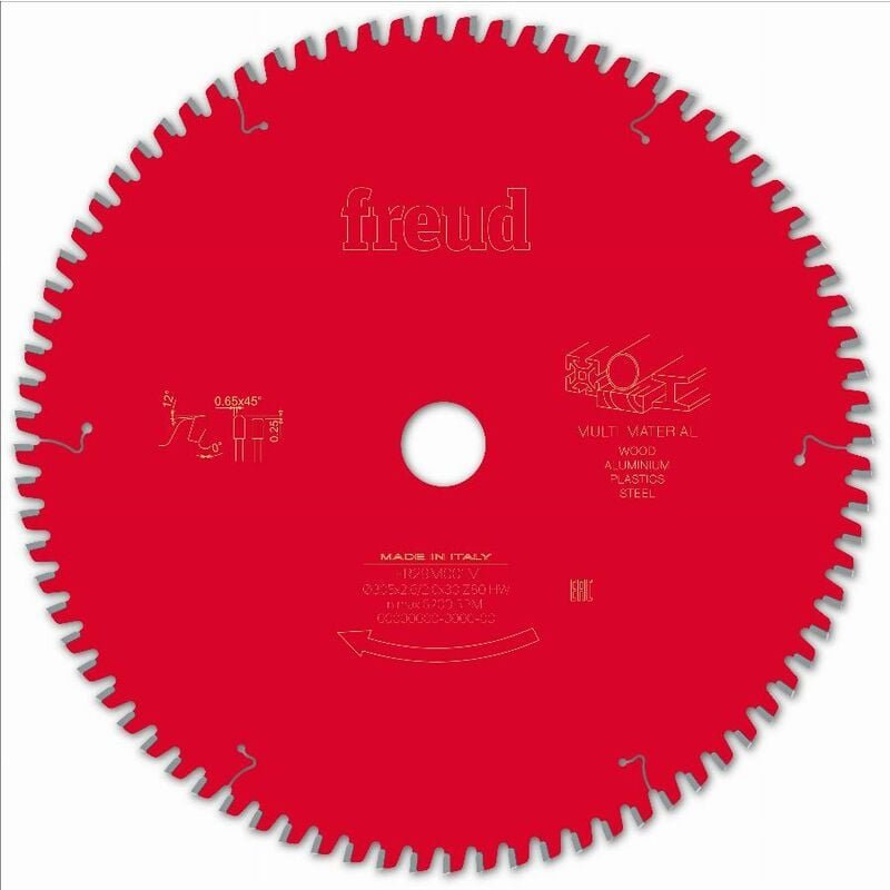Sägeblatt für Handkreissäge Freud 305 2,6/2 AL30 Z80 tpb 0° - F03FS09891 -FR29M001M