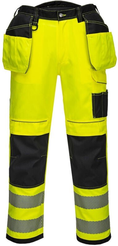 HV PW3 Hosen mit schwebenden Taschen Gelb/Schwarz Kurz M - DE(44) - UK(34)