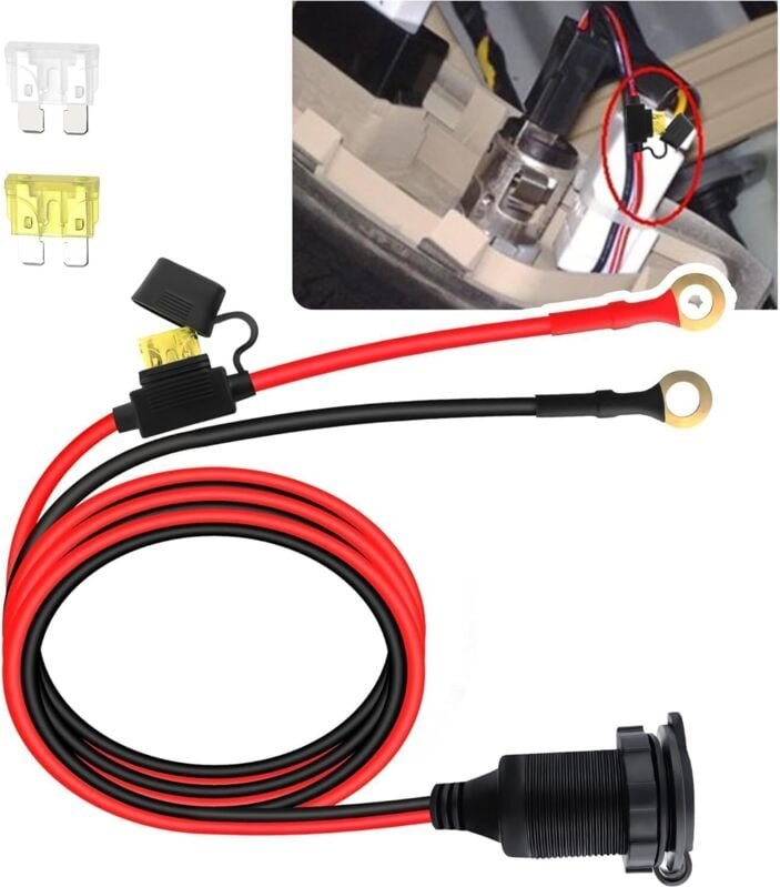 Zigarettenanzünder Steckdose 12v,Zigarettenanzünderbuchse Wasserdicht Marine Grade,Gleichstrom-Feuerzeugsteckdose Steckd...