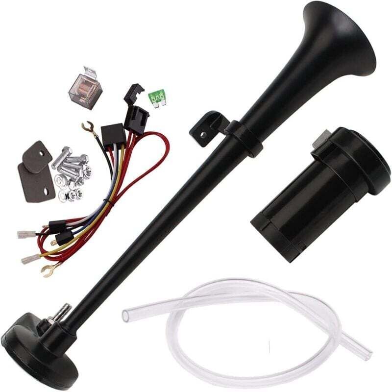 LKW-Drucklufthorn, 12 v, 150 dB, 45 cm, mit Kompressor, für Autos, LKWs, Boote, Motorräder, Züge und tgv