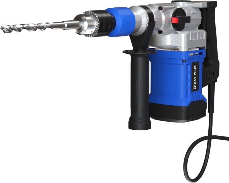 Dayplus - Bohrhammer SDS-Plus Meißelhammer Stemmhammer Schlagbohrer & Koffer Satz Kompakt