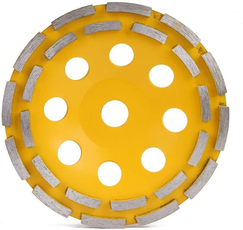 Ej.life - Diamant Schleifteller 180mm x 20mm Schleiftöpfe Turbo Diamant Schleifscheibe doppelreihig für Beton Granit Mar...