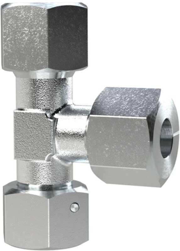 Einstellbare L-Verschraubung, Rohr-Außen-Ø 14, Stahl verzinkt - Riegler