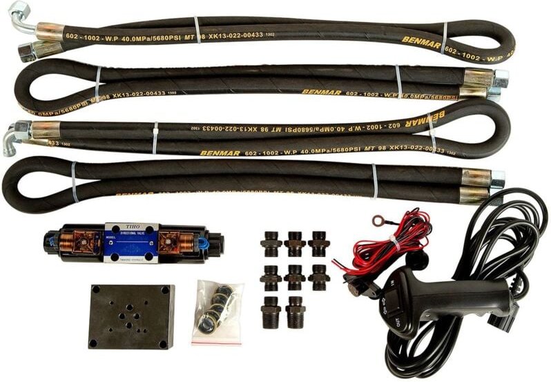 Installationssatz für hydraulische Winde, Ventilschläuche. 12V-Steuerungssystem.
