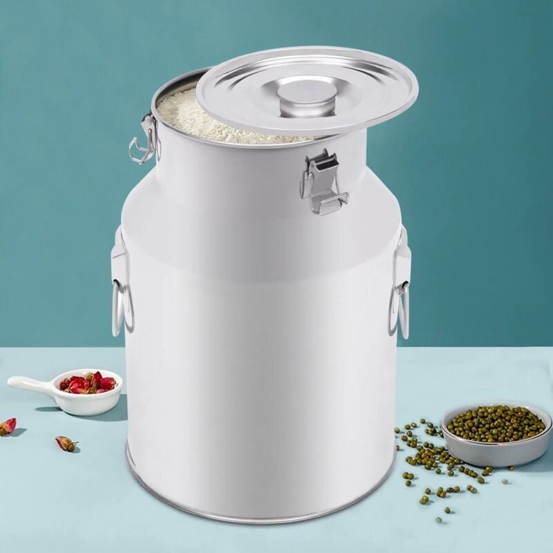 Gojoy - Edelstahlfass Milchkanne Edelstahl Milchkrug Milch Transportkanne Milchbehälter 28 Liter