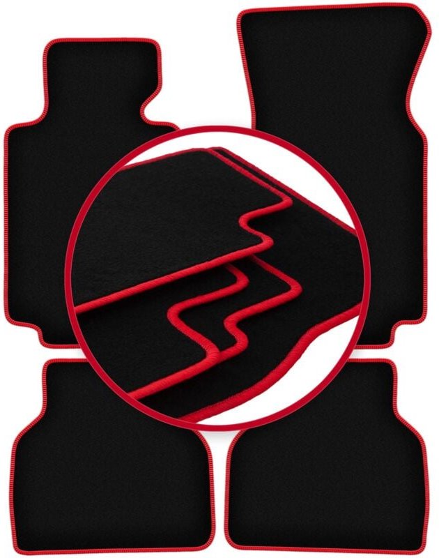 CARLUX-RED Autofußmatten für: BMW 7 E38 Limousine (1994-2001)