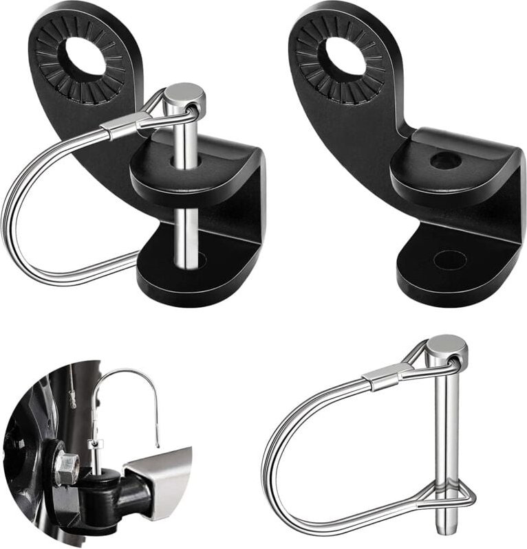 Ahlsen - Kinderfahrradanhängerkupplung, Universal-Fahrradanhängerkupplung, 2 Stück, Stützanhängerkupplungsbefestigung, F...