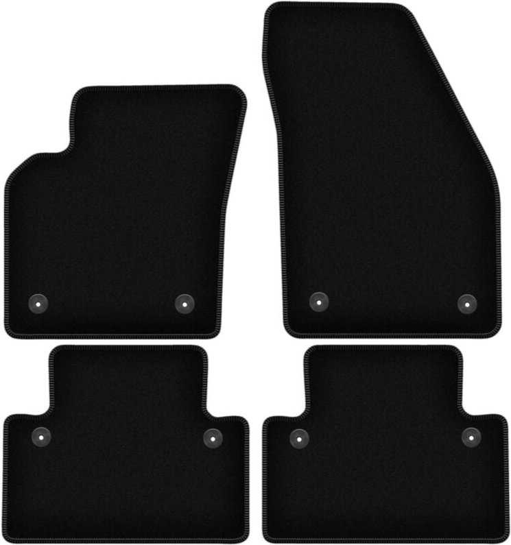 BASIC schwarze Veloursmatten für: Volvo C30 Fließheck (2006-2012)