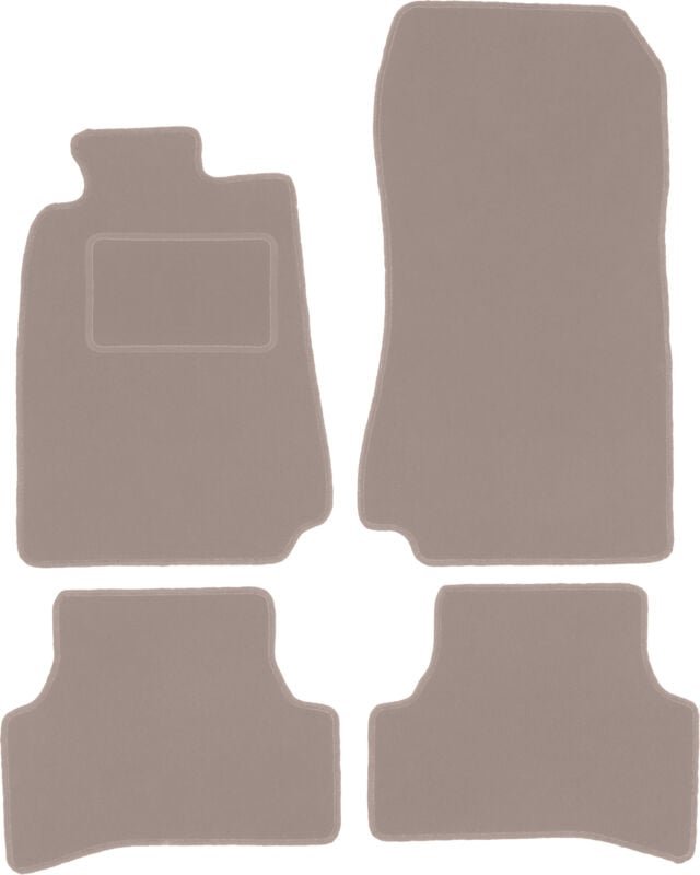 Beige Veloursmatten für: Mercedes CLK W208 Coupé (1997-2003)