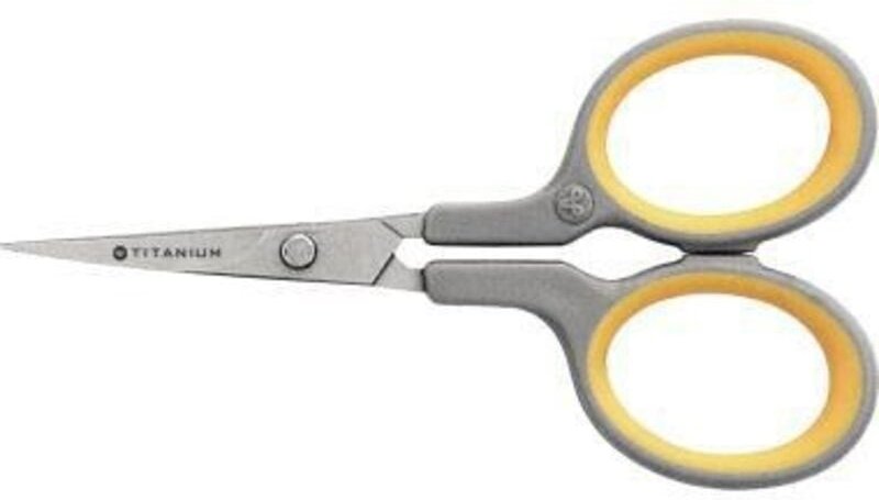 Westcott - Universalschere Titanium Super 100mm Linkshänder Rechtshänder Stahl grau/gelb