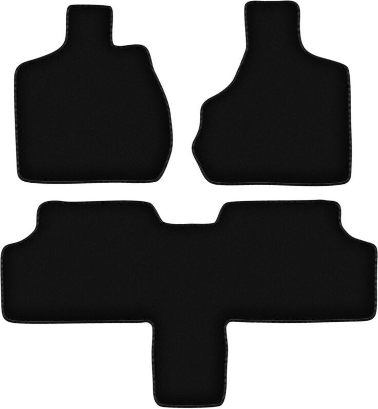 BASIC schwarze Veloursmatten für: Chrysler Grand Voyager III 7-Sitzer (2000-2008)