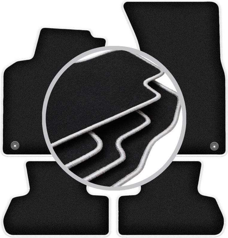 CARLUX-SILVER Autofußmatten für: Audi Q5 I SUV (2008-2017)