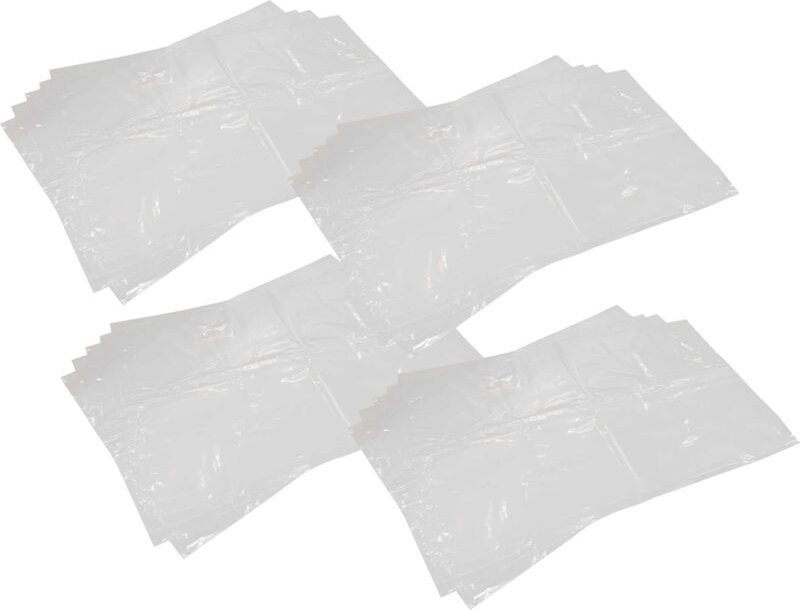 20x Entsorgungsbeutel kompatibel mit Dustcontrol f 2500, f 3500, dc 3800 Staubsauger - 85cm x 50cm, Transparent - Vhbw