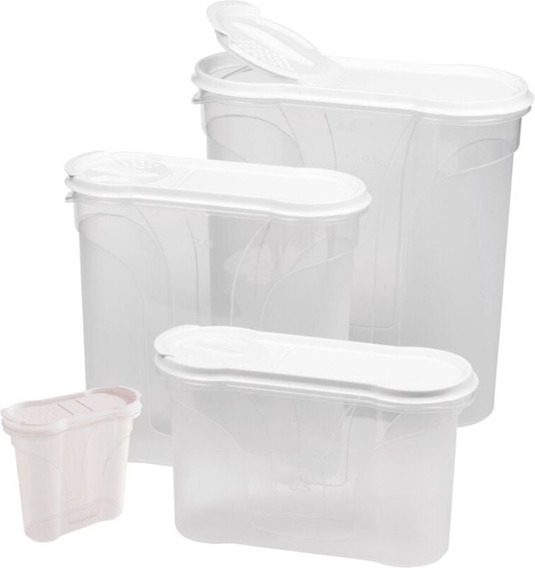 Novaliv - 4x Vorratsdose Dose mit Deckel
