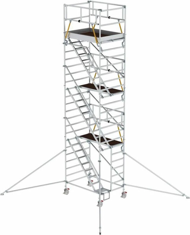 MUNK Rollgerüst SG mit Schrägaufstiegen 1,35x1,80m und Ausleger 8,43m AH