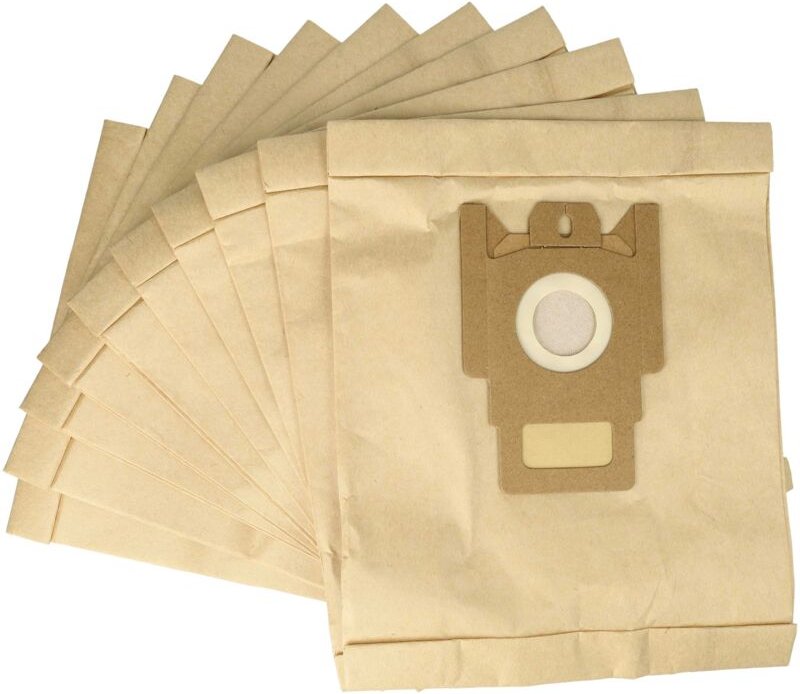 10x Staubsaugerbeutel kompatibel mit Hoover sc 150, Micro Power sc 100, H61 Staubsauger - Papier, Typ m, 28cm x 19,5cm S...