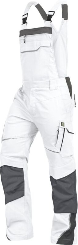 Latzhose Flex-Line FLEXL24 Gr. 62 weiß/grau - Leibwächter